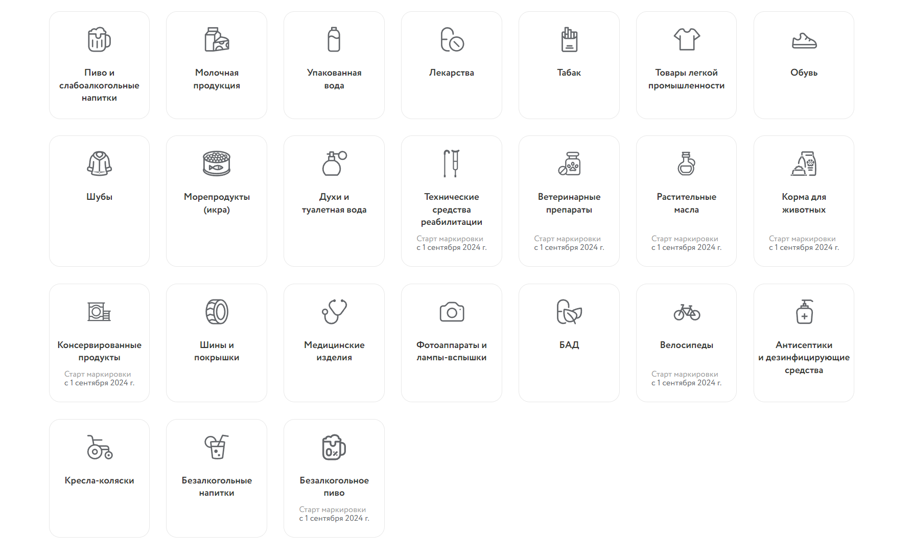 Импортные товары, которые необходимо регистрировать в системе Честный Знак Товары для регистрации в системе Честный Знак при импорте